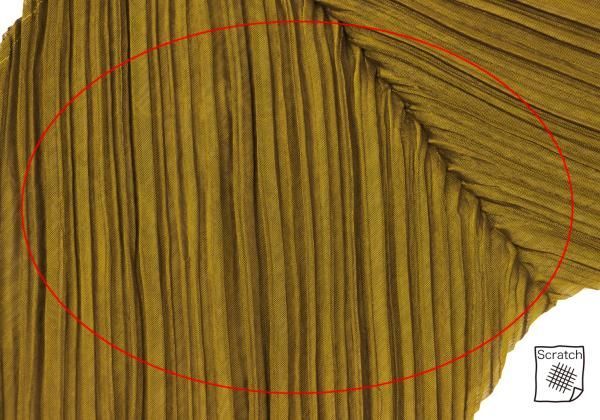 プリーツプリーズPLEATS 販売 PLEASE ジグザグスカーフ ゴールド