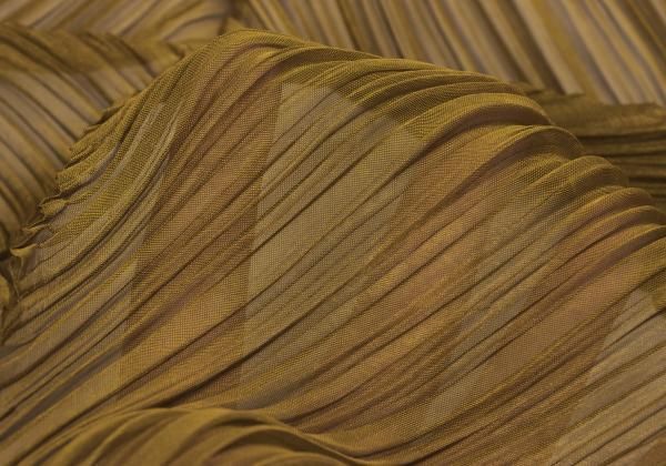 プリーツプリーズPLEATS 販売 PLEASE ジグザグスカーフ ゴールド