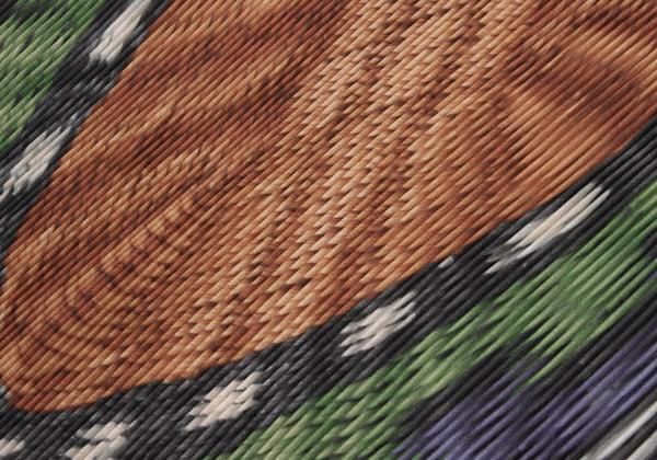 プリーツプリーズPLEATS PLEASE ニット柄プリントひし形スカーフ マルチ