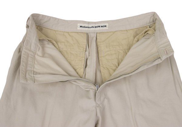 マドモアゼルノンノンMademoiselle NON NON コットンストレートパンツ