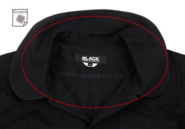 ブラックコムデギャルソンBLACK COMME des GARCONS コットンラウンド