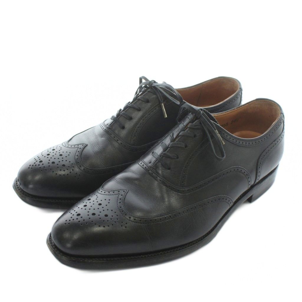 スコッチグレイン SCOTCH GRAIN ビジネスシューズ ドレス 革靴 レザー メダリオン ウイングチップ 内羽根 24.5 cm 黒 ブラック F-0255 XZ GY 03