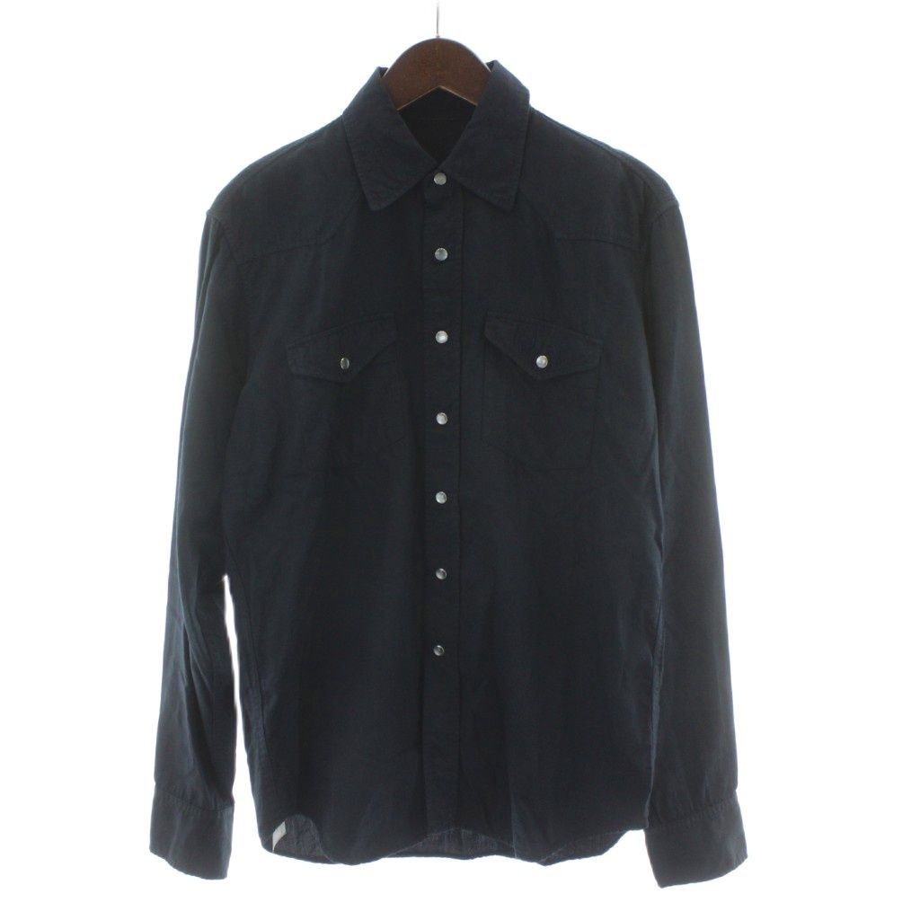 ルシアンペラフィネ LUCIEN PELLAT-FINET ウエスタンシャツ S ネイビー