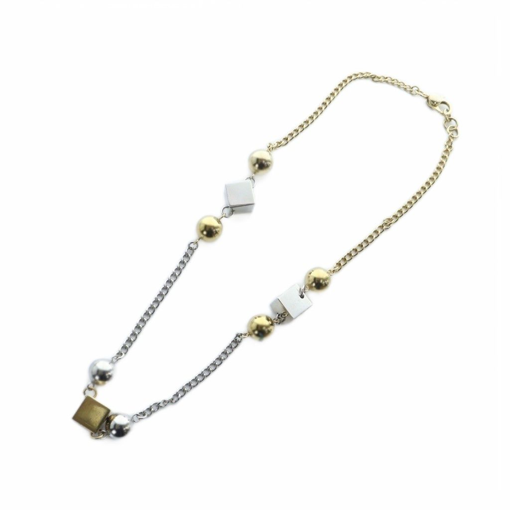 ディー-ジー ドルガバ ドルチェ-ガッバーナ D-G ネックレス ペンダント ロゴ シルバー色 ゴールド色 GY 18 MQ