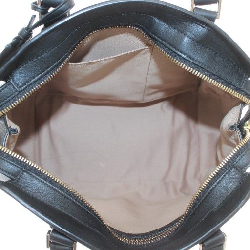 【中古】ヒューゴボス HUGO BOSS ハンドバッグ 小牛皮 レザー ロゴ 型押し 黒 ブラック /XZ ■GY18 レディース ヒューゴボス HUGO BOSS ハンドバッグ 小牛皮 レザー ロゴ 型押し 黒