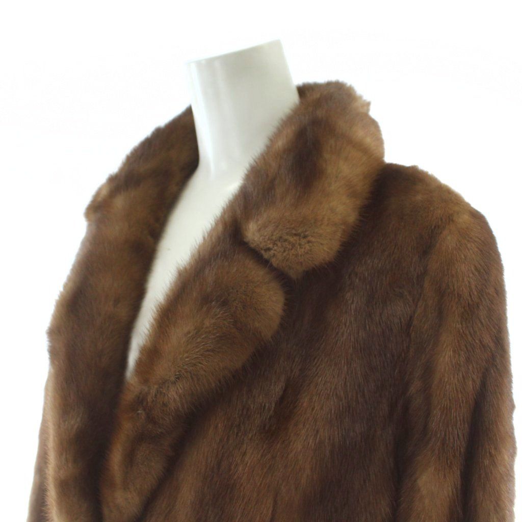 FUR CANADIA ファーコート ミンク 毛皮 13 ブラウン ハーフ丈 /PP