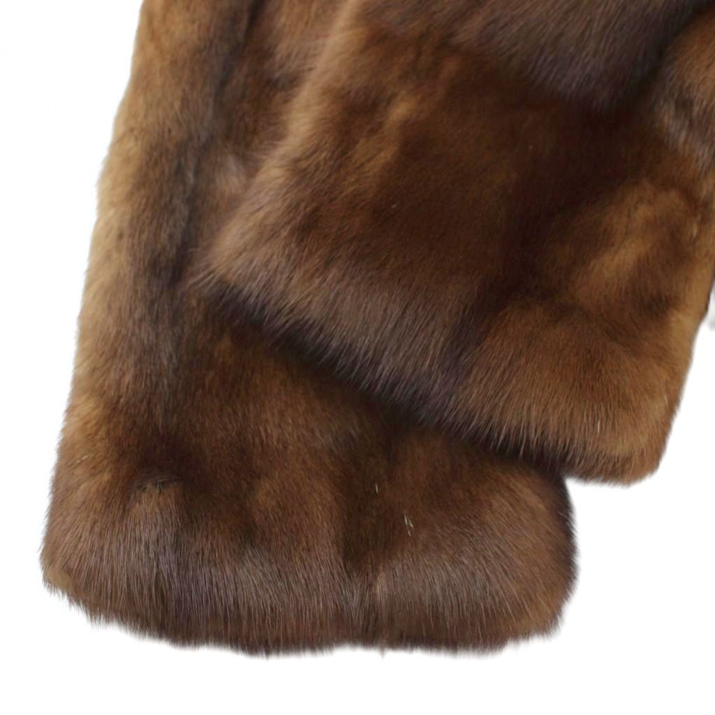 FUR CANADIA ファーコート ミンク 毛皮 13 ブラウン ハーフ丈 /PP
