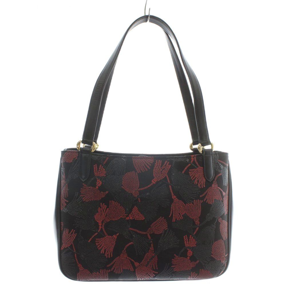 印傳屋 INDEN‐YA INDENYA ハンドバッグ トート 鹿革 漆 レザー