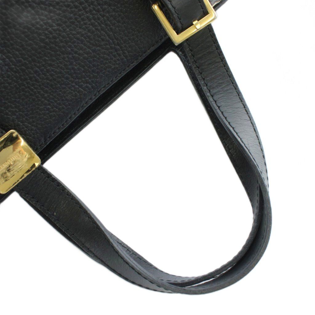 【美品✨】バーバリー　Burberrys　ハンドバッグ　ゴールド金具　レザー　黒 美品 Burberrys ハンドバッグ レザー ノバチェック ゴールド金具