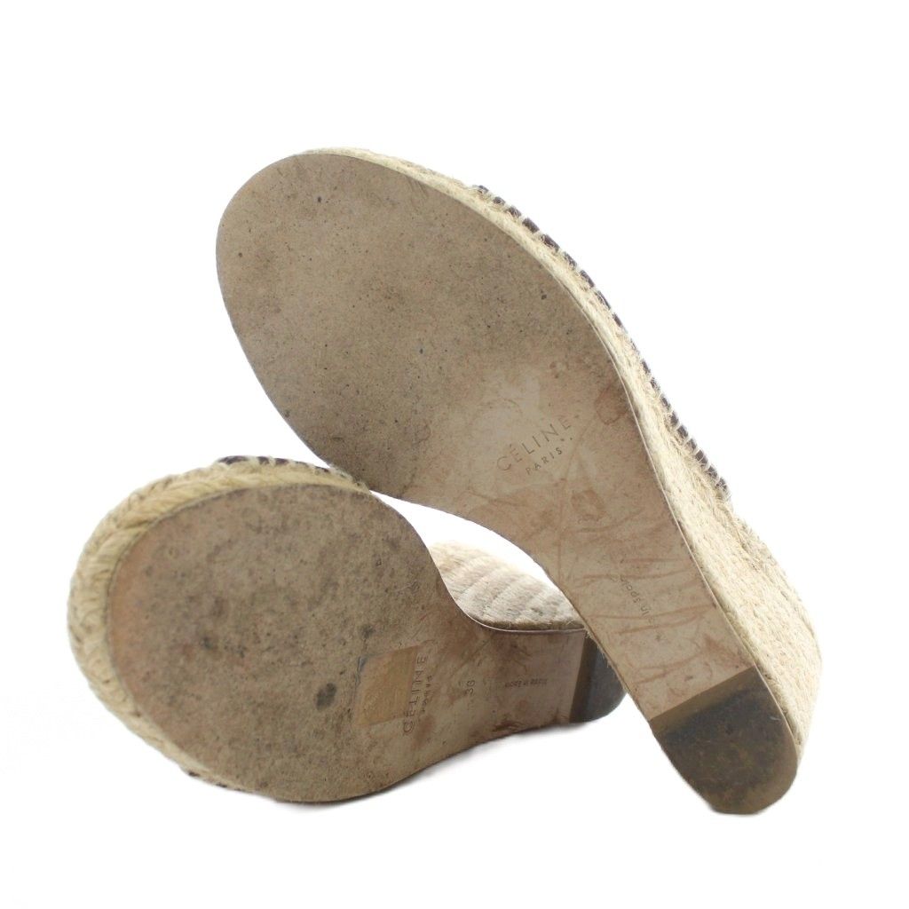 セリーヌ CELINE フィービー期 サンダル エスパドリーユ レザー