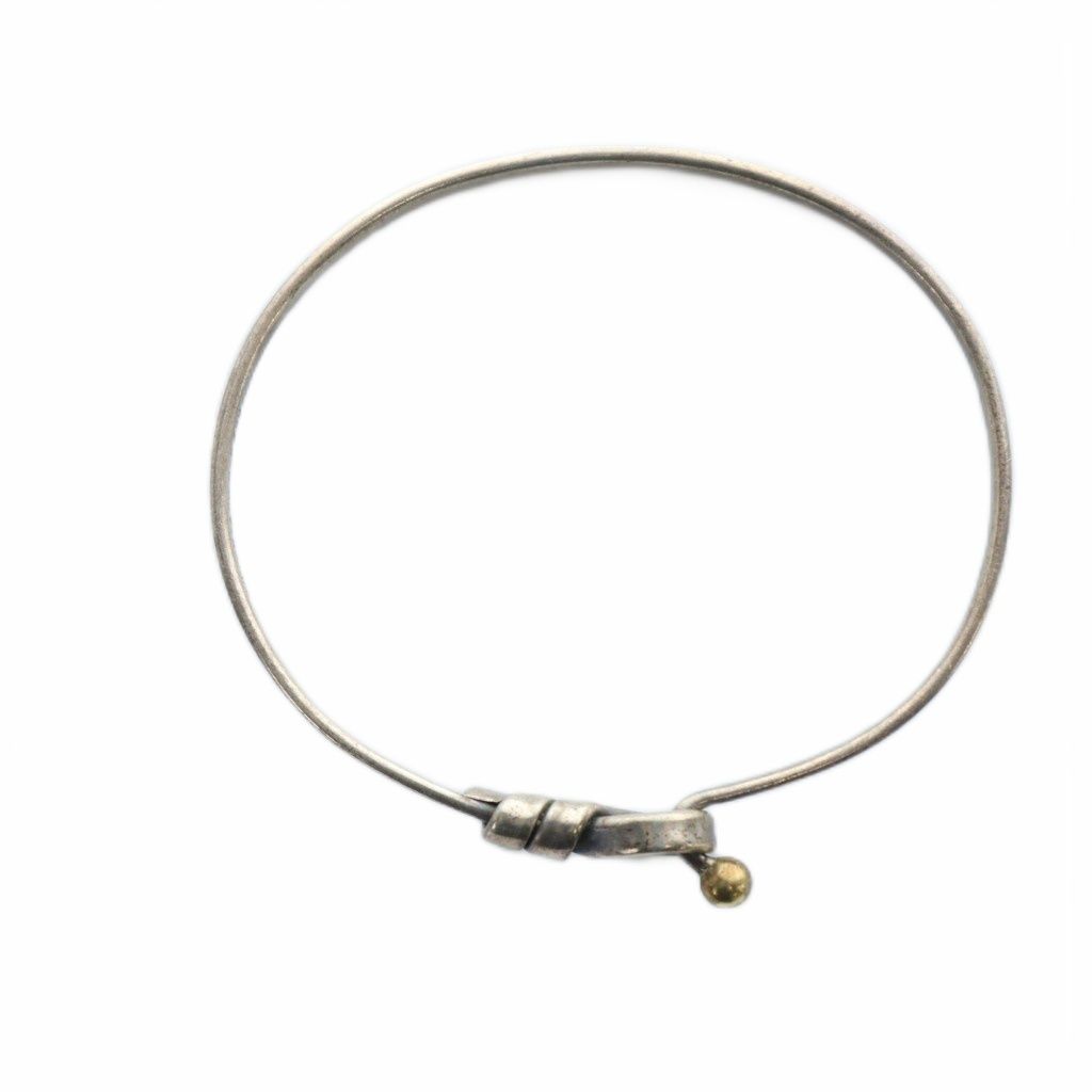 ティファニー TIFFANY - CO. ラブノット フック＆アイ ブレスレット バングル ロゴ Silver 925 シルバー色 GY 17 MQ OH