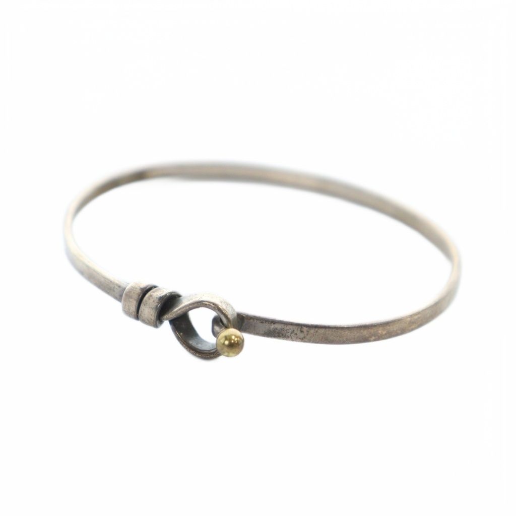 ティファニー TIFFANY - CO. ラブノット フック＆アイ ブレスレット アクセサリー バングル ロゴ Silver 925 シルバー色 GY 17 |MQ OH