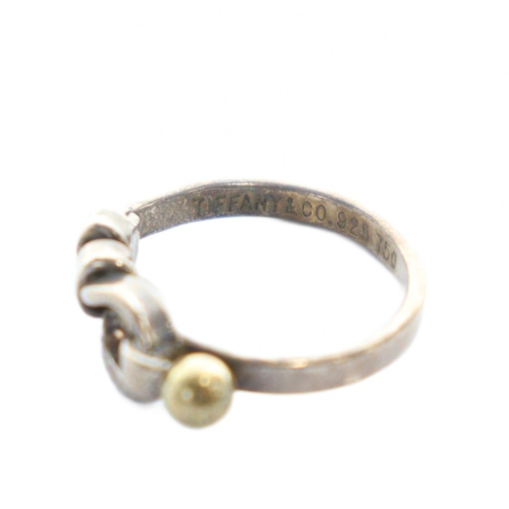 ティファニー TIFFANY - CO. ラブノット フック＆アイ 指輪 リング ロゴ Silver 925 シルバー色 GY 17 MQ OH