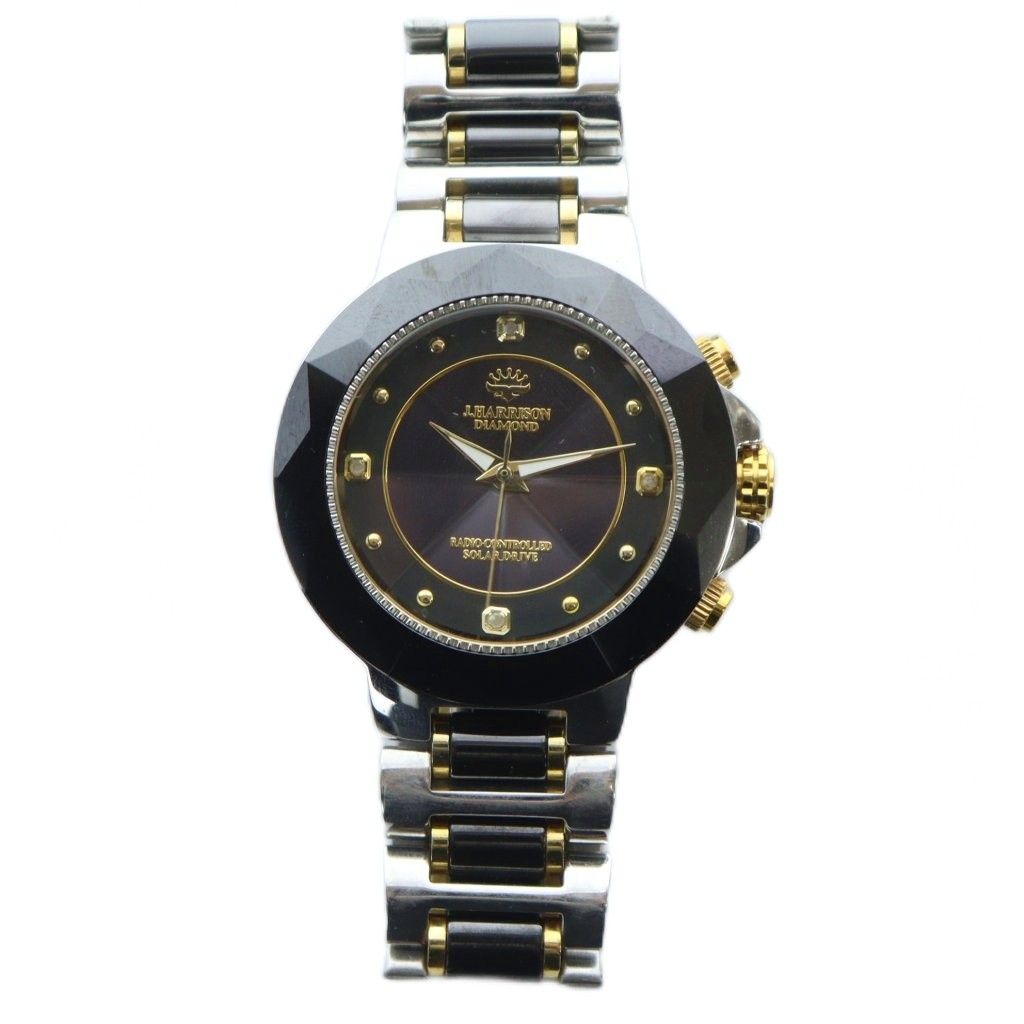 J. ジョン ハリソン JH-024 腕時計 ウォッチ クォーツ ロゴ 黒 ブラック GY 18 MQ