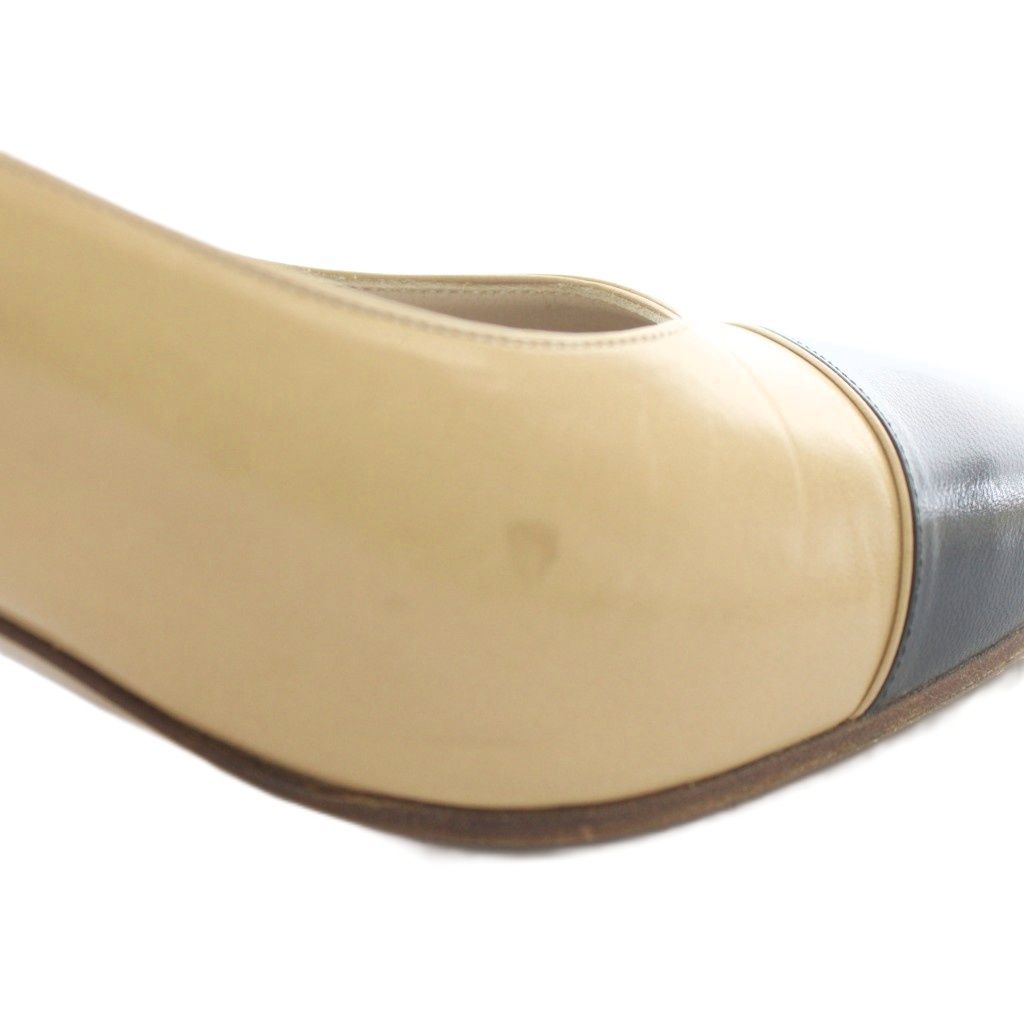CHANEL シャネル パンプス 36 ベージュ　レザー　23.0cm前後 CHANEL シャネル パンプス 36.5 ベージュ レザー 23.5cm前後