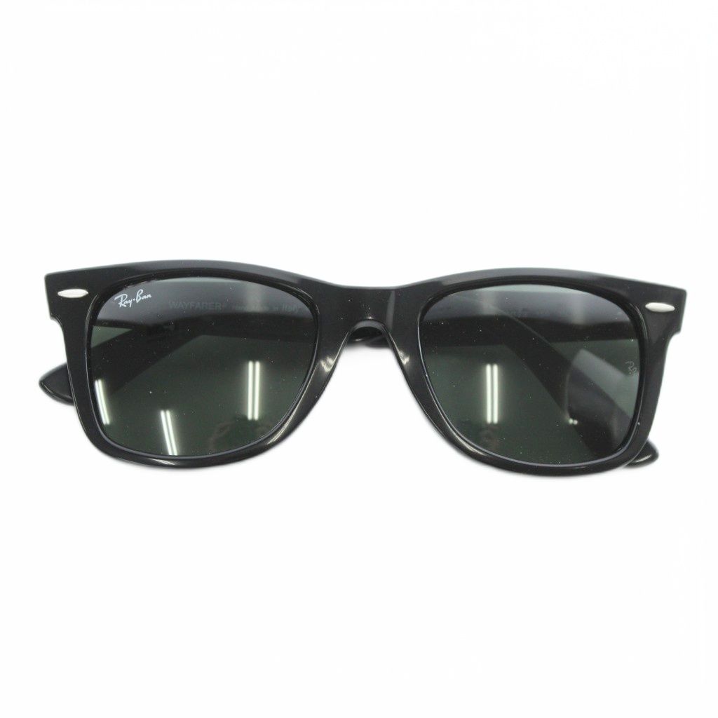 レイバン RAY BAN ウェイファーラー 眼鏡 サングラス セルフレーム レンズ ロゴ 52 22 150 黒 ブラック RB 2140 F XZ GY 05