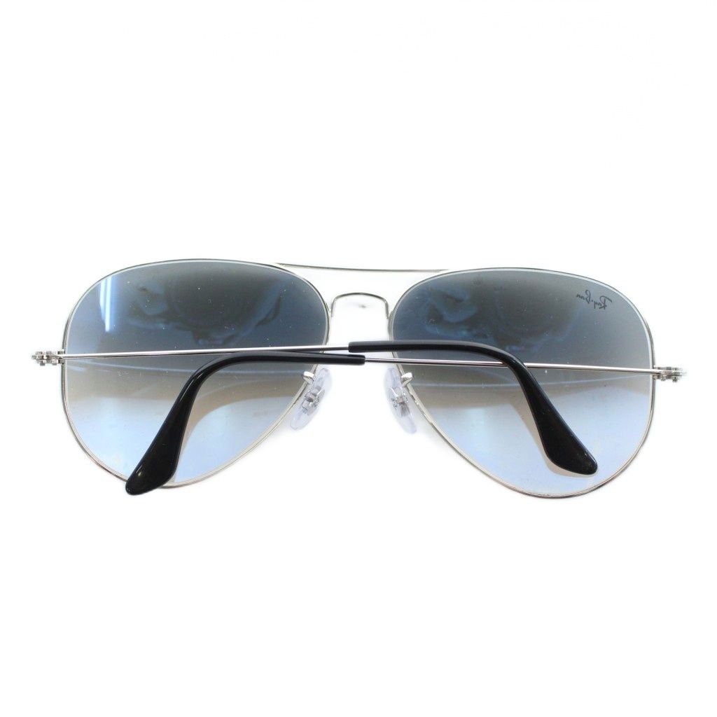 レイバン RAY BAN アビエーター AVIATOR 眼鏡 サングラス メタルフレーム グラデーション ツーブリッジ ティアドロップ 52 14-140 シルバー色 RB 3025 XZ GY 05
