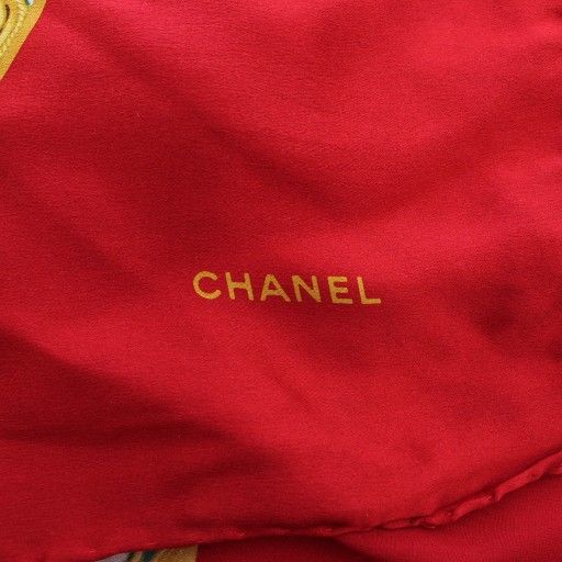 シャネル CHANEL スカーフ 絹 シルク 宝石 ジュエリー ココマーク ロゴ