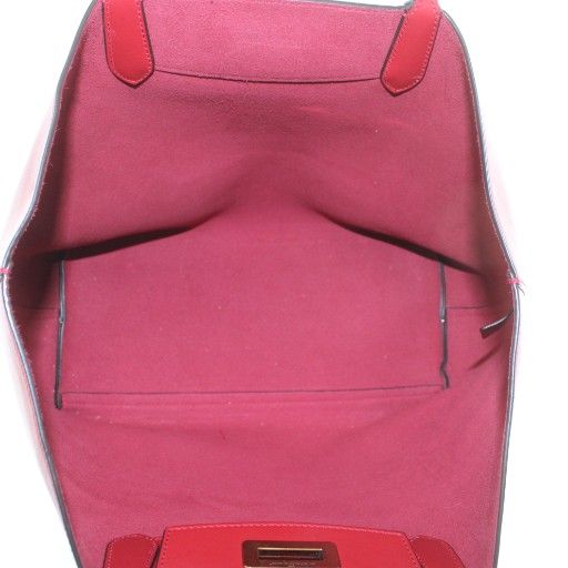  サルヴァトーレフェラガモ Salvatore Ferragamo トートバッグ ワンショルダー レザー ロゴ ゴールド金具 ポーチ付き 赤 レッド XZ OH GY 18 トートバッグ バッグ