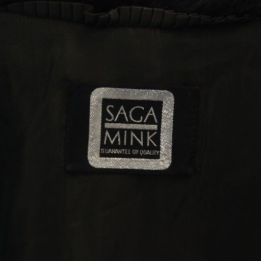 サガミンク SAGA MINK 銀サガ 毛皮コート ミンクファー ミドル 総裏地