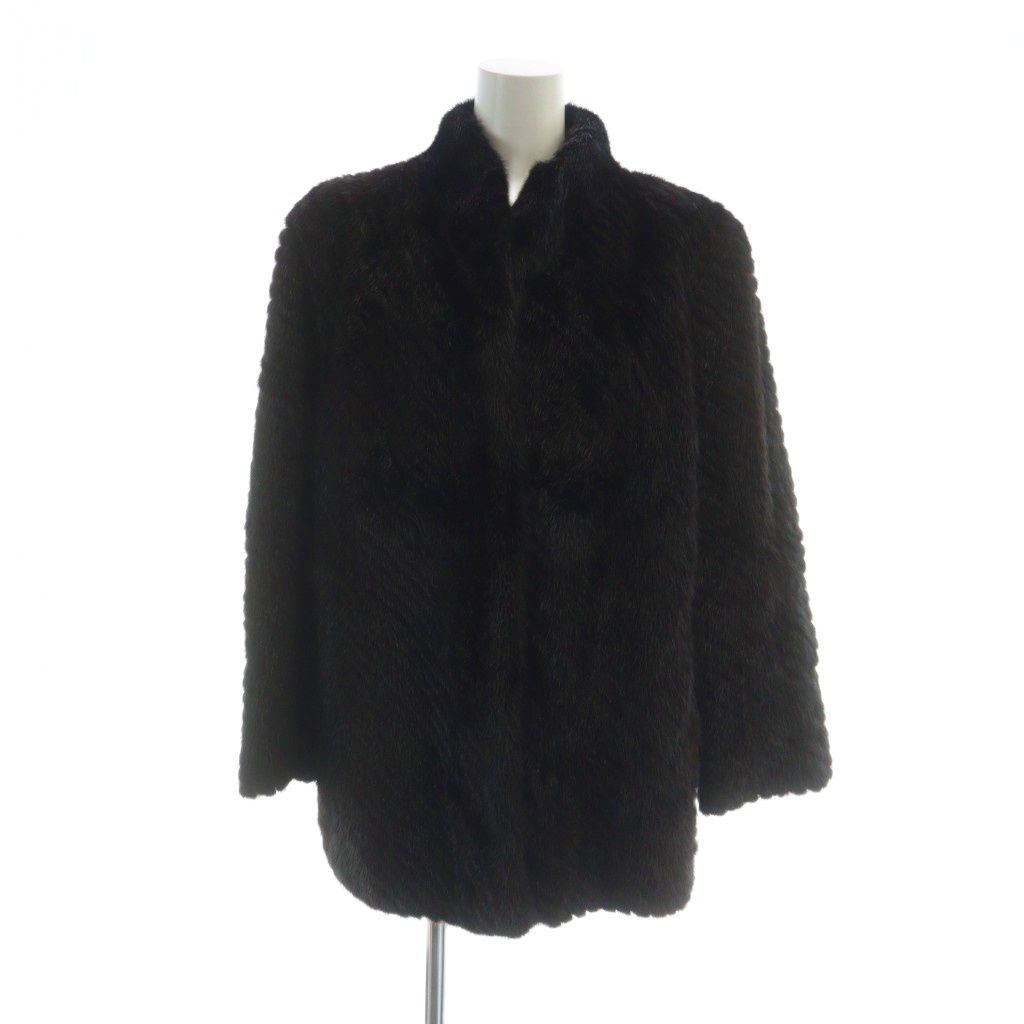 サガミンク SAGA MINK 銀サガ 毛皮コート ミンクファー ミドル 総裏地