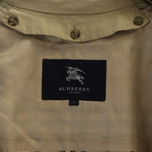  バーバリー ロンドン LONDON トレンチコート ロング 長袖 総裏地 ロゴ ダブル ノバチェック 茶 ブラウン XZ GY 17 その他 トップス
