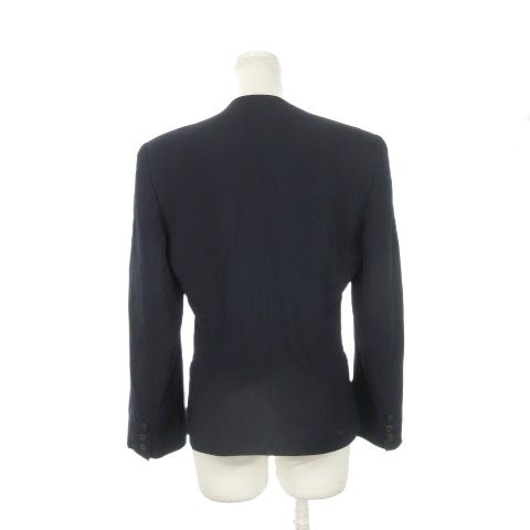 ARMANI⭐︎アルマーニ⭐︎ネイビージャケット⭐︎サイズ40 エンポリオアルマーニ EMPORIO ARMANI ノーカラージャケット 40 紺