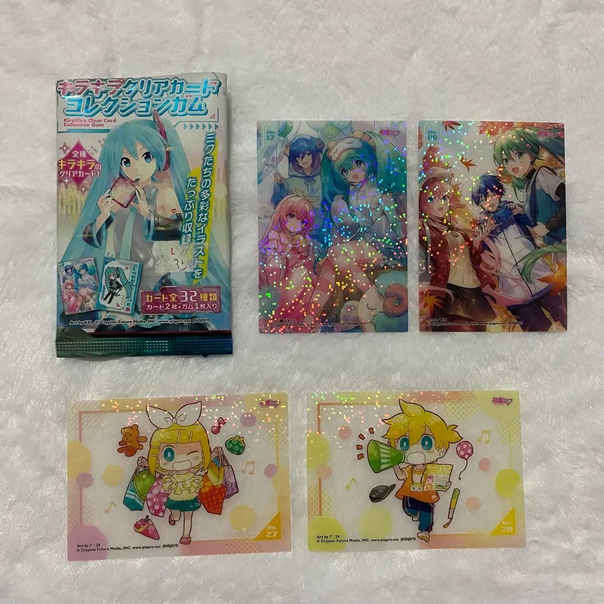 初音ミク クリアカード まとめ売り チロルチョコ ファイル付き 