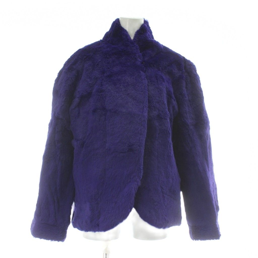 ノーブランド ファーコート アウター 毛皮 シェアードミンク ショート