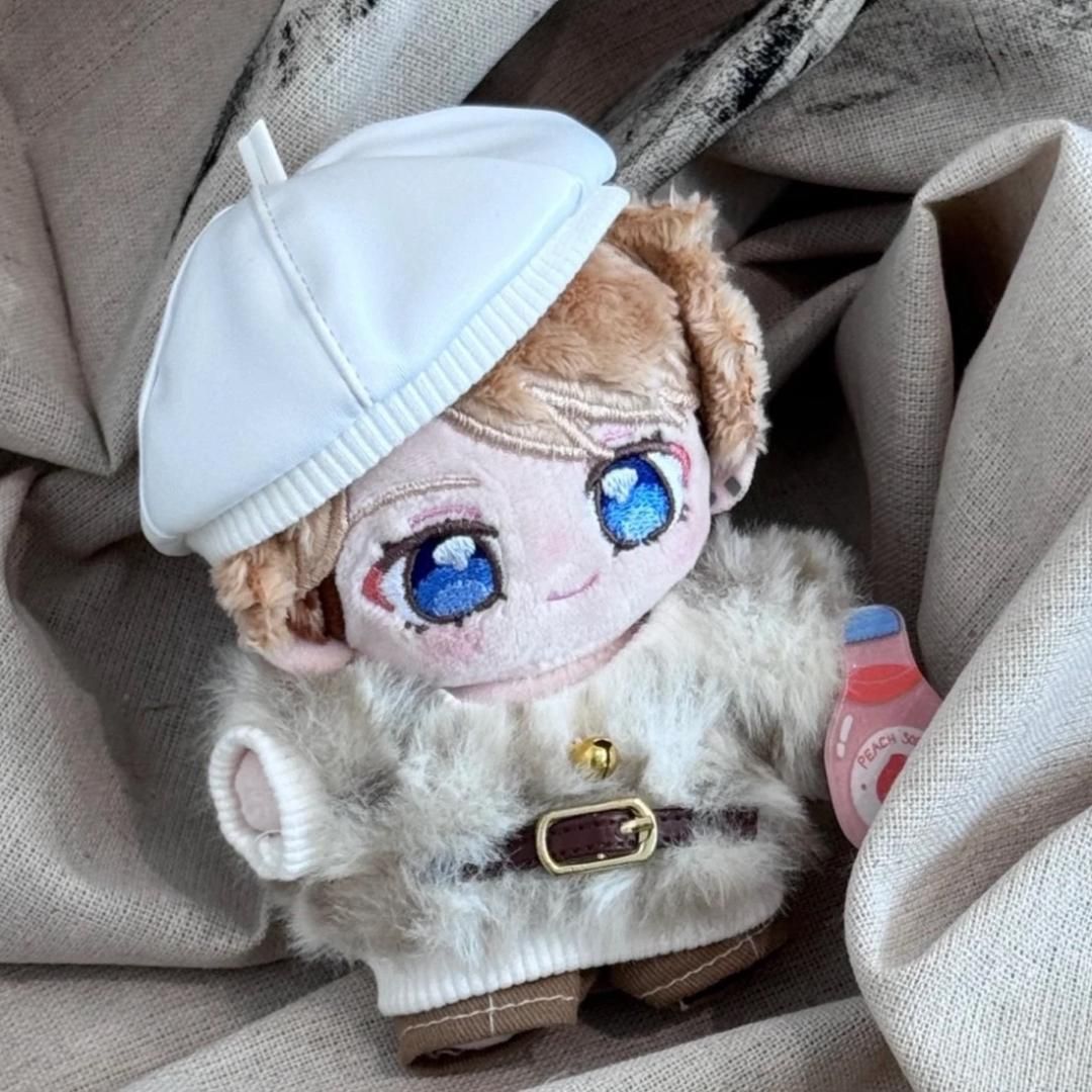 10cm ぬい服 着せ替え いつぬい 王一博 肖戦 もこもこ 3点セット 白色