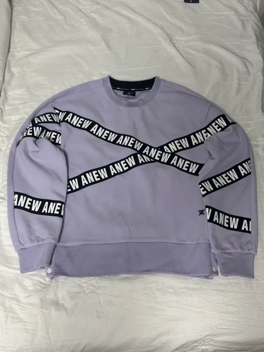 ANEW ゴルフ スウェット Tシャツ S ラベンダー お買い得品