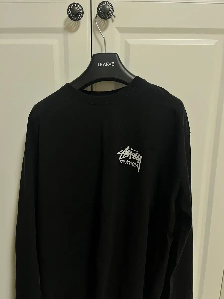 STUSSY ステューシー Los Angeles ブラック 長袖 Tシャツ XL