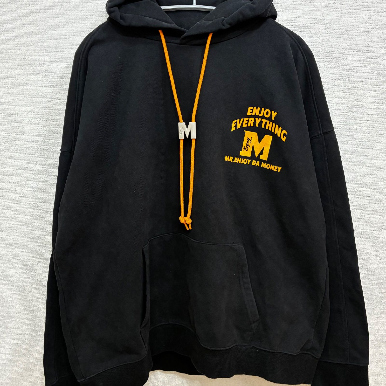 MR. ENJOY DA MONEY パーカー フーディー 古着 ユーズド M BUTTON 