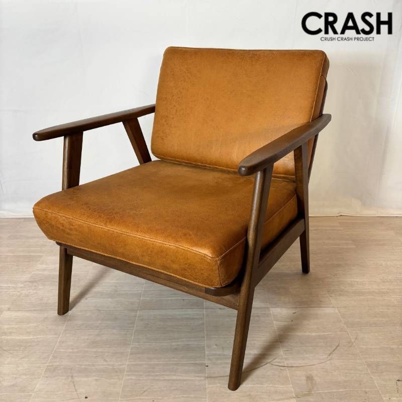 クラッシュゲート★ヴィンテージ風1人掛けソファ★破れアリ クラッシュゲート☆ヴィンテージ風1人掛けソファ☆破れアリ