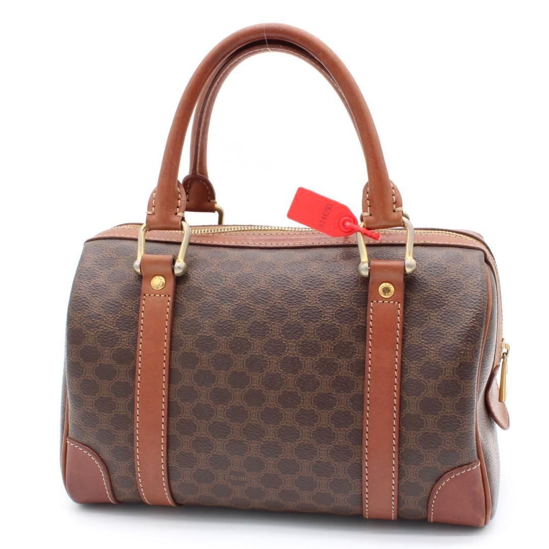 美品】CELINE セリーヌ マカダム柄 ミニボストンバッグ 25 トリオンフ