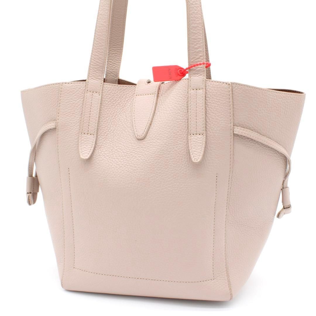✨美品✨FURLA NET フルラ 現行モデル レザー ピンクベージュ A4可 極美品】FURLA NET レザー トートバッグ A4収納可 ピンクベージュ