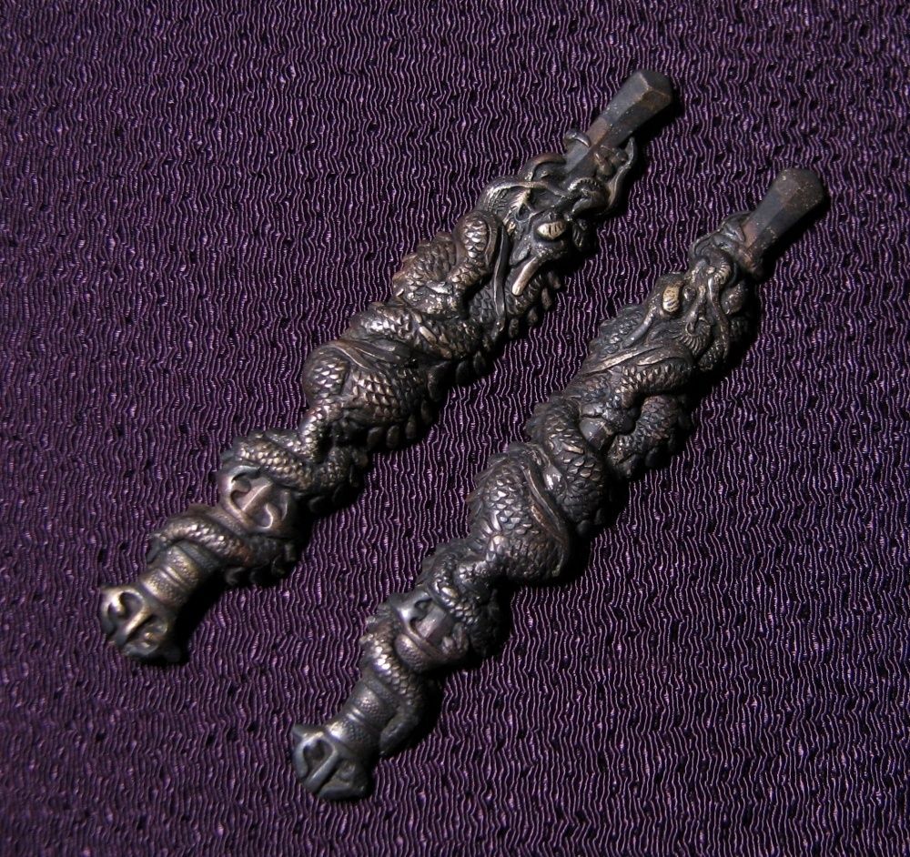 時代武具　目貫　古物 時代武具 目貫 倶利伽羅の図/25l009 - メルカリ