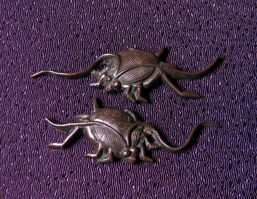 時代武具 銅製目貫 鈴虫の図/25l013 - メルカリ