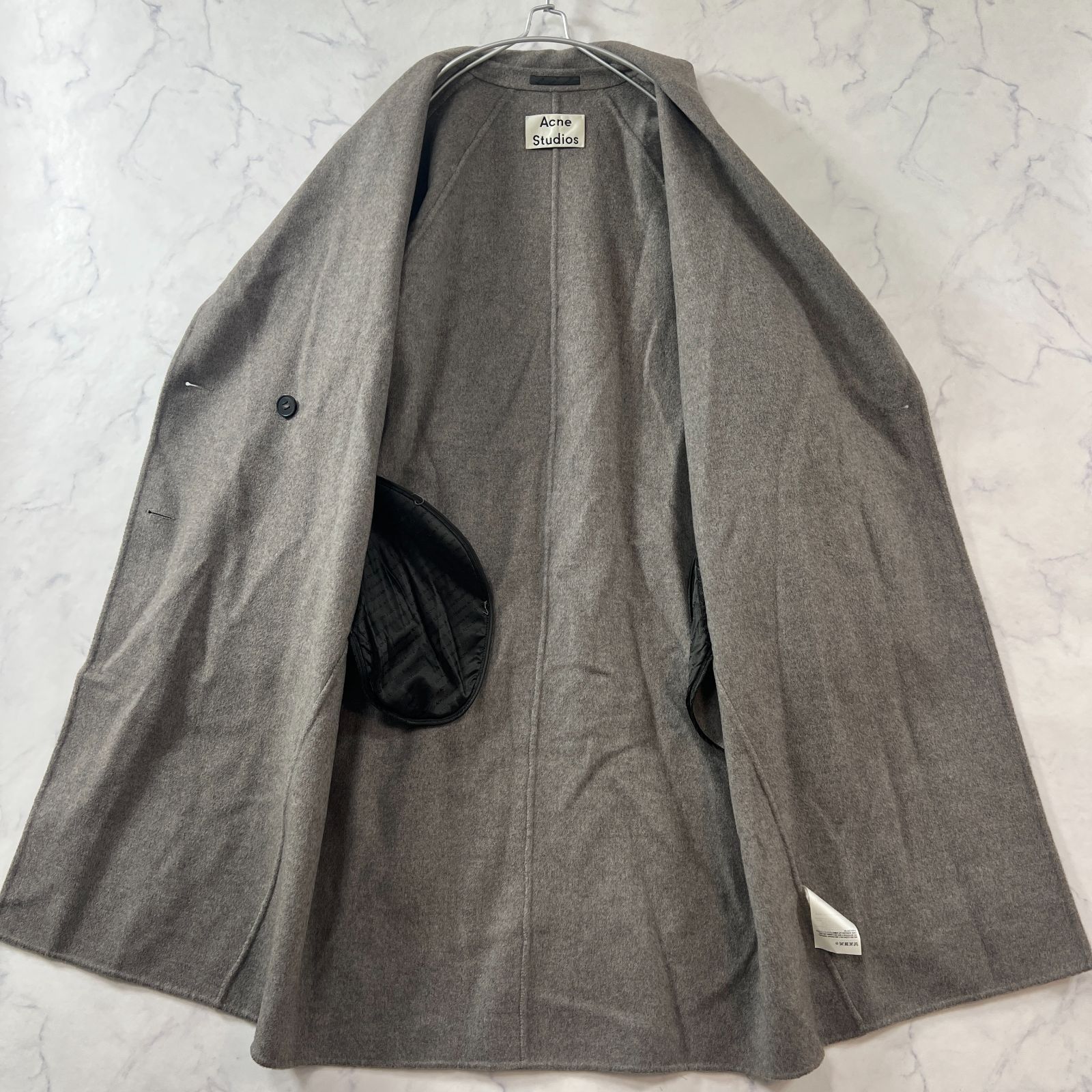 XL】極美品 アクネスタジオ リバーコート ロング ダブルフェイス