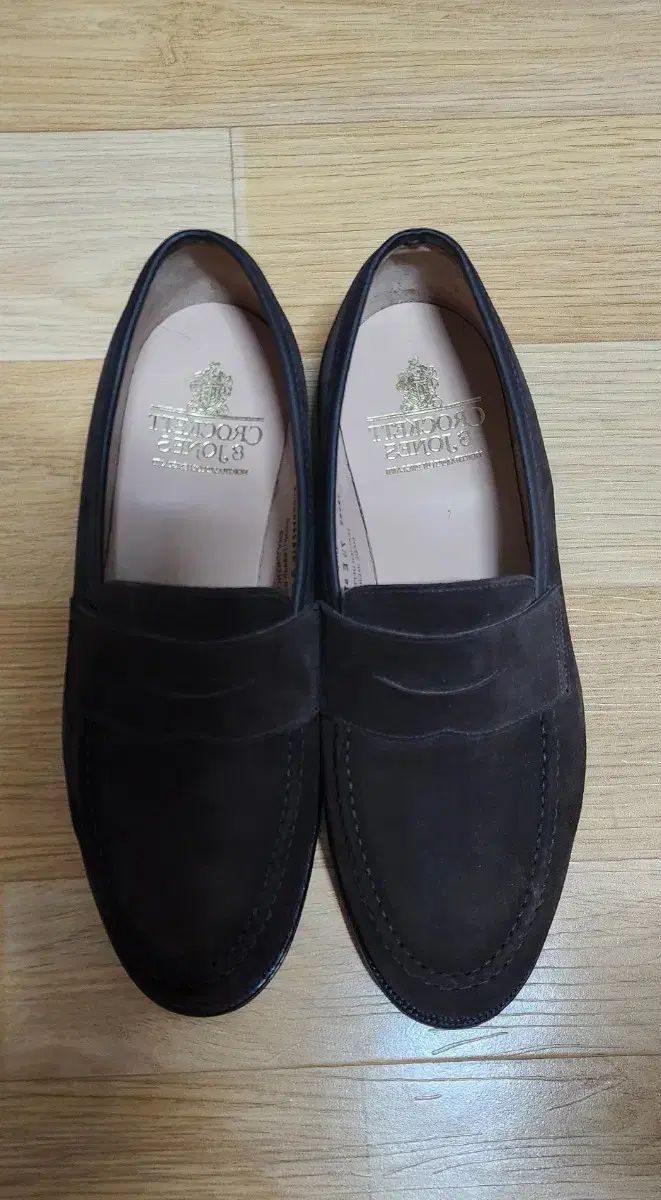 Crockett Jones クロケット ジョーンズ ボストン ダークブラウン スウェード ローファー