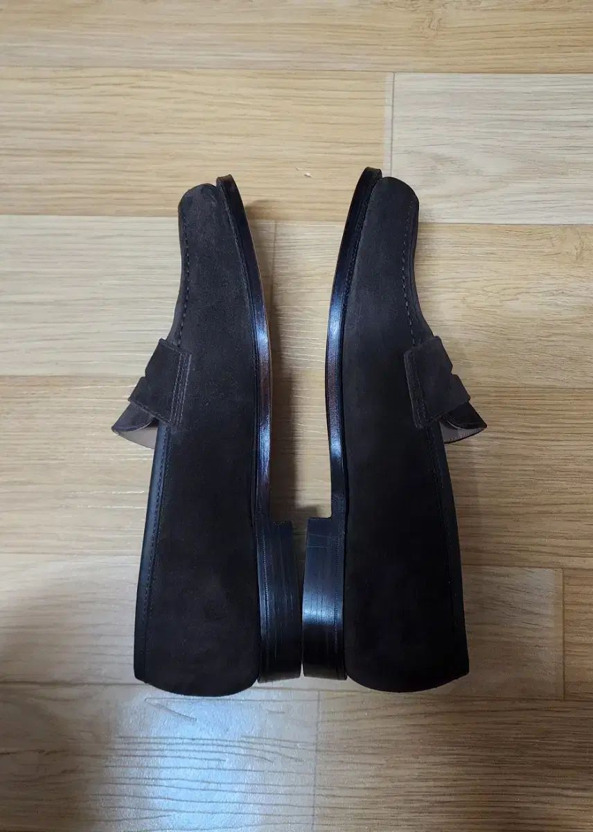  Crockett Jones クロケット ジョーンズ ボストン ダークブラウン スウェード ローファー ローファー ブーツ 革靴