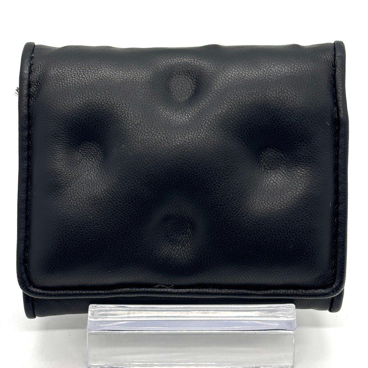 質感で魅せる黒の個性】 Maison Margiela メゾンマルジェラ 三つ折り