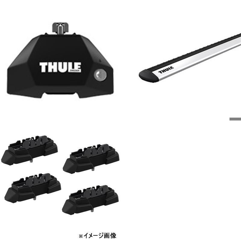 Thule スーリー スバル フォレスト ルーフレールなし SK 用 ルーフキャリア 3点セット ウィングバーEVO シルバー