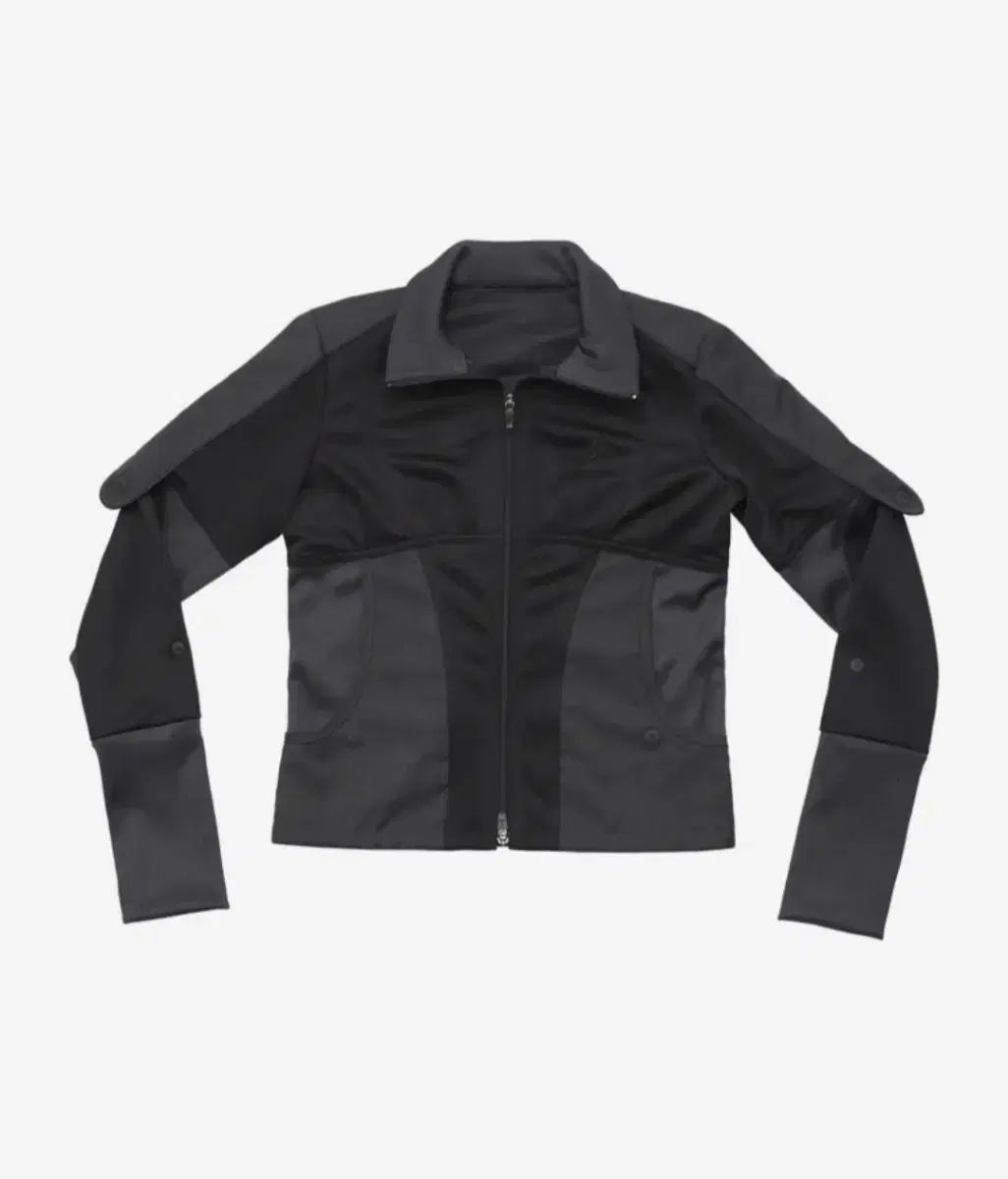 オホス Epaulet Jersey Jacket エポレット ジャージ ジャケット ブラック