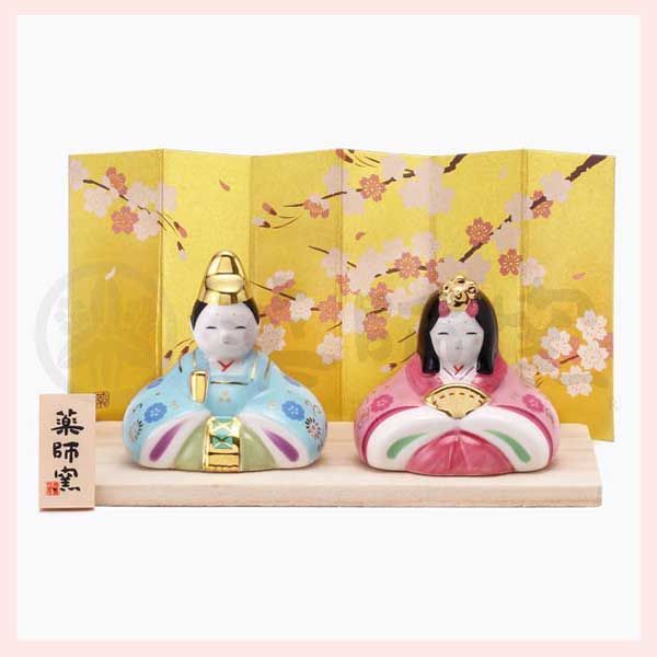 彩絵 華小紋雛 ※陶器,置物,ひなまつり,雛祭り,ひな人形,雛人形 - メルカリ