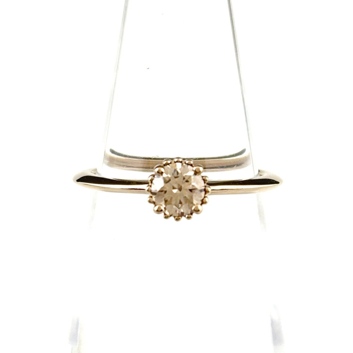 カシケイ ブラウンダイヤモンド リング BD ブラウンゴールド 指輪 8号 K 18 レディース