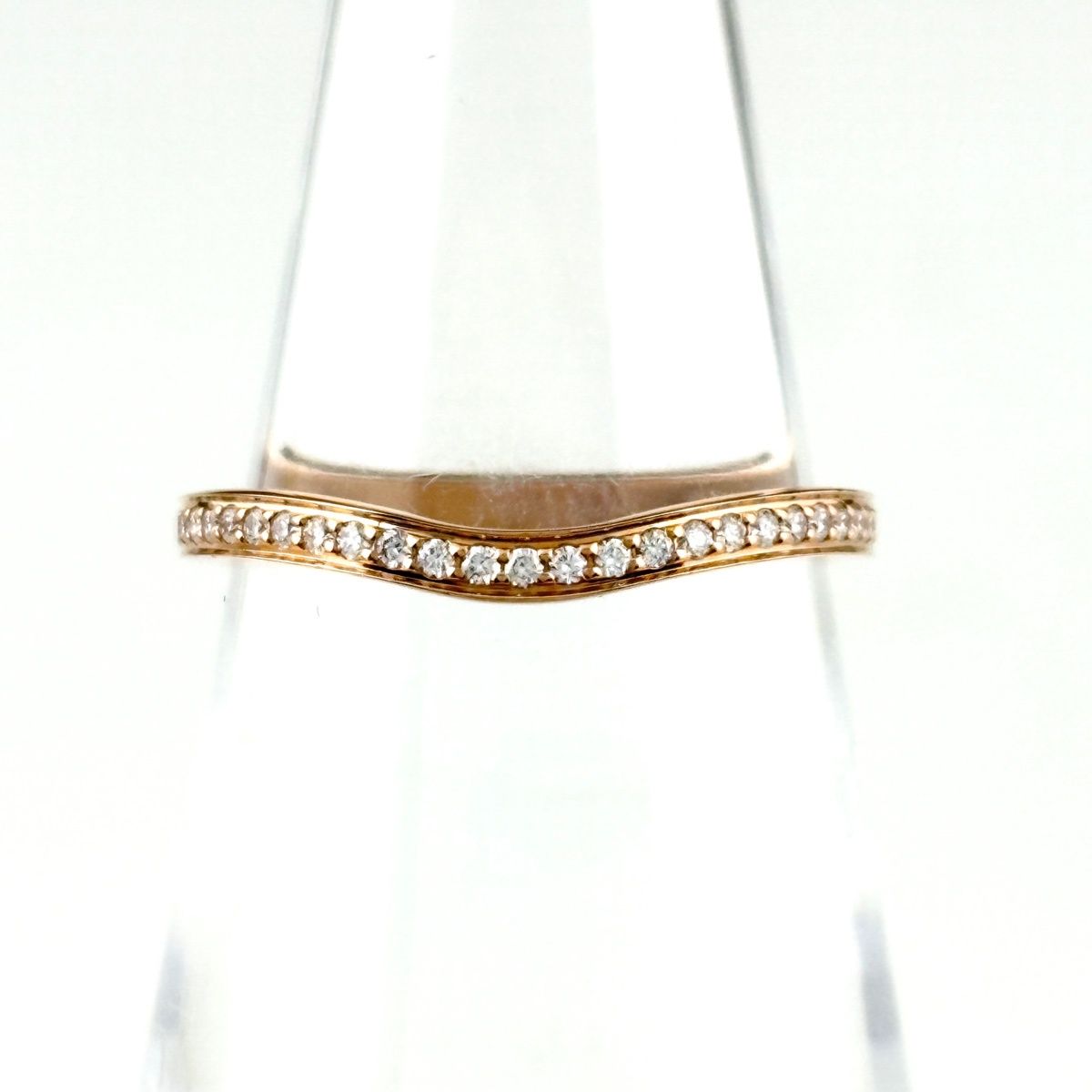 カルティエ CARTIER バレリーナウェディング リング PG ピンクゴールド 指輪 メレダイヤ 11.5号 750 ダイヤモンド レディース