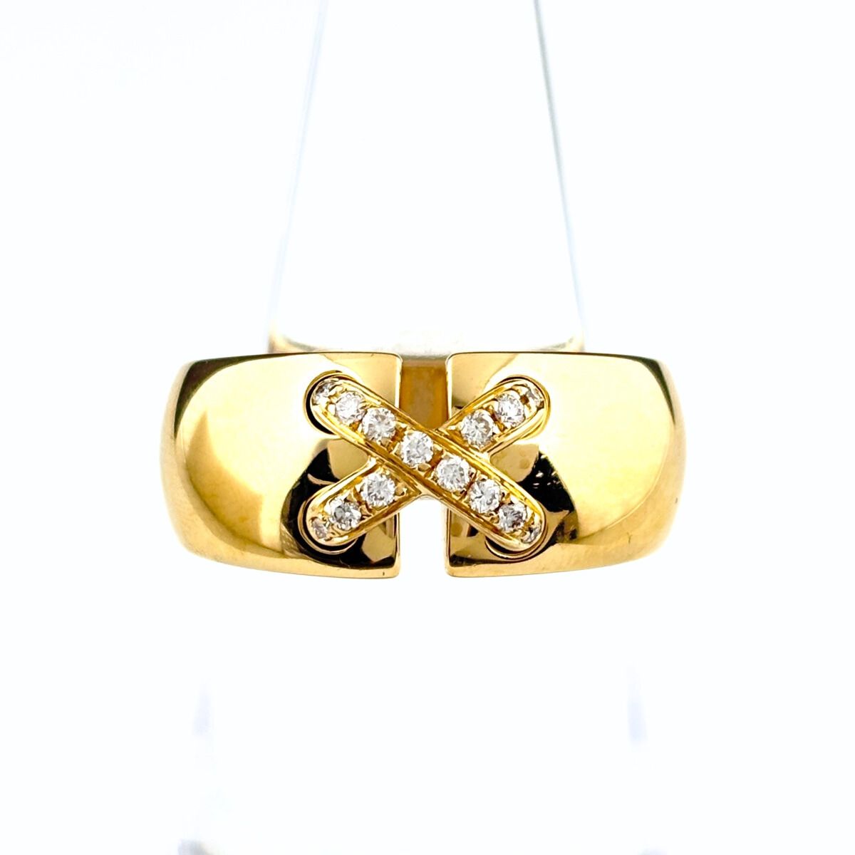 ショーメ Chaumet リアンドゥショーメ リング YG イエローゴールド 指輪 14号 750 ダイヤモンド レディース