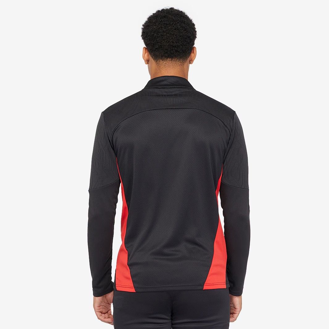 Puma ACミラン 24 25 トレーニング ドリル トップ 長袖 1 4ジップ 黒 赤