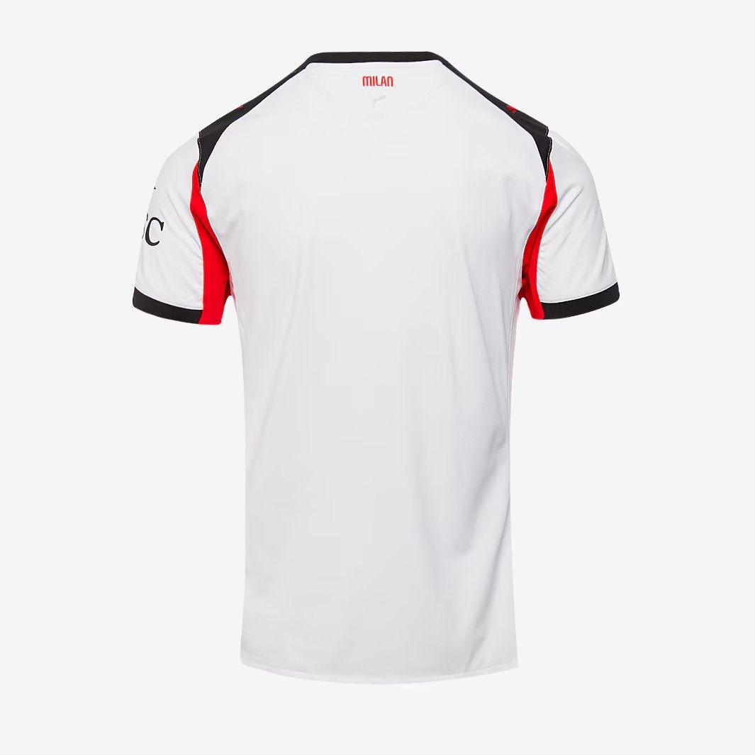 Puma ACミラン 25 26 オーセンティック アウェイ 半袖 ユニフォーム 白 赤